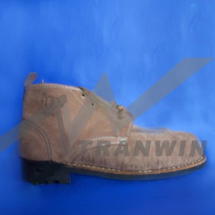 棕色牛皮絨防護(hù)鞋